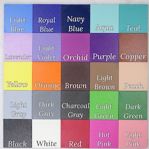 K&ouml;nnte beinhalten: Eine Farbkarte mit 20 verschiedenen Farben, darunter hellblau, royalblau, dunkelblau, aquamarin, t&uuml;rkis, lavendel, hellviolett, orchidee, lila, kupfer, gelb, orange, braun, hellbraun, pfirsich, hellgrau, dunkelgrau, anthrazitgrau, hellgr&uuml;n, dunkelgr&uuml;n, schwarz, wei&szlig;, rot, pink und hellrosa.