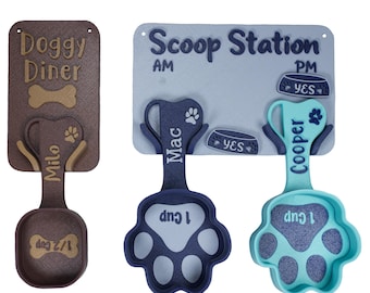 Personalized Wall Mount For Dog Food Scoops