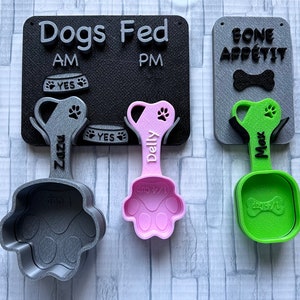 Personalized Wall Mount For Dog Food Scoops