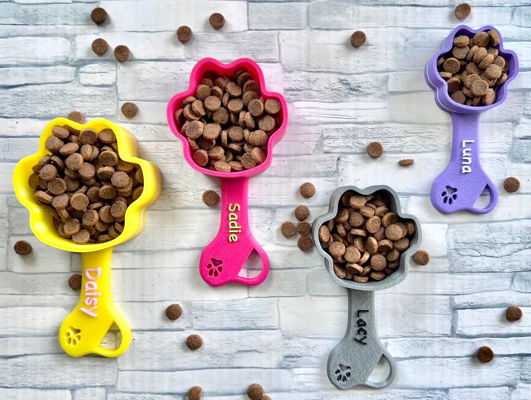 Personalized Dog Food Scoop Custom Dog Scooper Pet Kibble Etsy