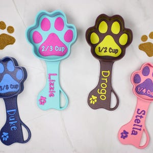 Personalized Dog Food Scoop Custom Scooper Pet Kibble Scoop Food Dispenser Dog Measuring Cup Custom Pet Accessories Gift Idea For Dog Lover