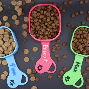 Personalized Dog Food Scoop: Custom Pet Kibble Dispenser