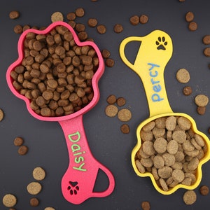 Personalized Dog Food Scoop Custom Scooper Pet Kibble Scoops Food Dispenser Dog Measuring Cup Custom Pet Accessories Gift Idea For Dog Lover image 6