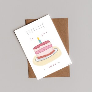 Birthday Card Digital I love u || DIGITAL DOWNLOAD