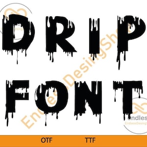 Dripping Font SVG, Dripping Alphabet, Dripping Cut Files, Svg Files for Cricut and Silhouette, Dripping Letters , Png,Eps,Svg,Ai,Jpg
