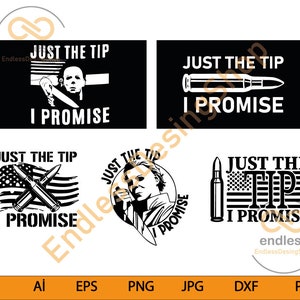 Myers Just The Tip I Promise Halloween svg , Halloween svg Dateien für Cricut