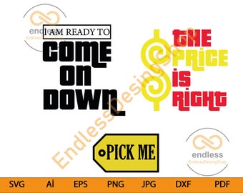 Price Is Right SVG, EPS, PNG, Cricut, Silhouette File for Cutting