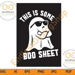 Zabawny Halloween, duch svg, koszulka na Halloween svg, Boo svg, pliki Boo sheet svg dla Cricut, CNC i pliki Silhouette Halloween Ghost svg.