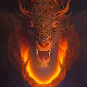 Mystical Beast | AI Art - AI Generated Art - Digital Art - Instant Download - Digital Print - Printable