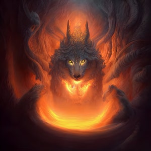 Mystical Beast Set 2 | AI Art - AI Generated Art - Digital Art - Instant Download - Digital Print - Printable