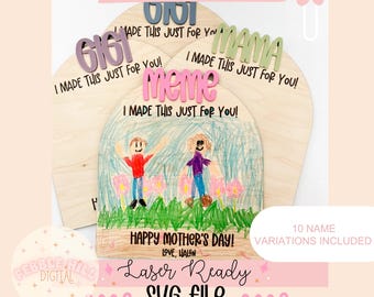 Archivo SVG de letrero para el Día de la Madre, SVG láser para el Día de la Madre para niños, regalos para mamá, SVG comercial, archivo digital para el Día de la Madre, SVG para manualidades