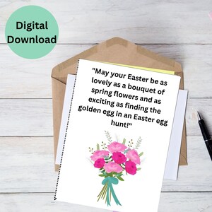 Frohe Ostern Karte Osterkarte lustige Osterkarte zum Ausdrucken für Oma für Opa für Mama für Papa sofortiger download