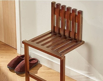 Wall folding chair