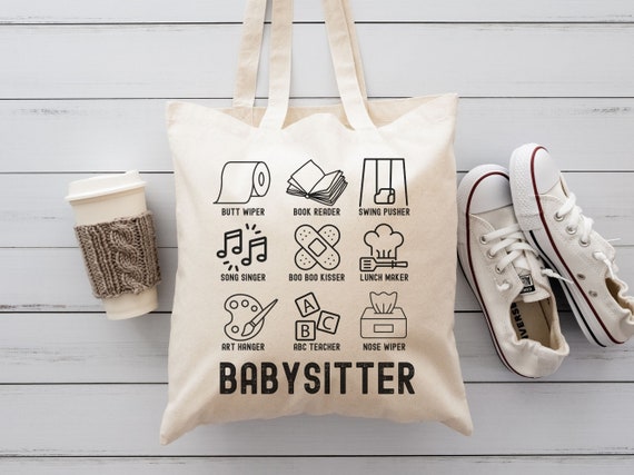 Tote Bag Craft Shopping Cotton Grandma Babysitting Service Don't Call Us |  eBay