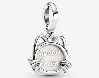 My Pet Cat Dangle Charm,Pandora Charm Sterling Silver Charm,Best Gift, Charm For Pandora Bracelet, Mother's Day gift