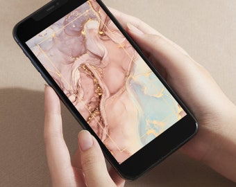 Fondos de pantalla para teléfono, fondo de pantalla único para iPhone, conjunto de fondos de pantalla minimalistas para smartphone, fondo estético para iPhone, descarga digital instantánea