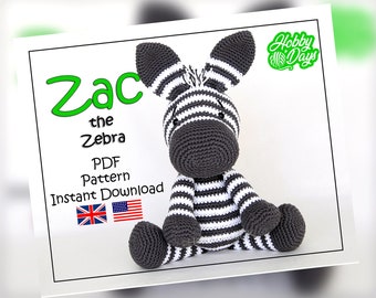 Amigurumi crochet Zebra PDF Pattern