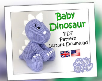 Amigurumi Crochet Dinosaur PDF Download