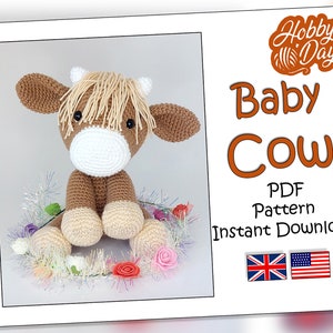 Amigurumi Crochet Highland Cow PDF Pattern Download