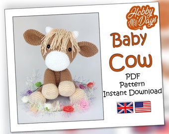 Amigurumi Crochet Highland Cow PDF Pattern Download