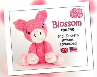 Amigurumi Crochet Pig Pattern PDF Download