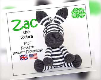 Amigurumi crochet Zebra PDF Pattern