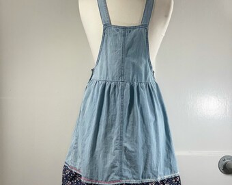 Hand Ribbon Embroidered Overall Dress over All the Wildflowers - Etsy