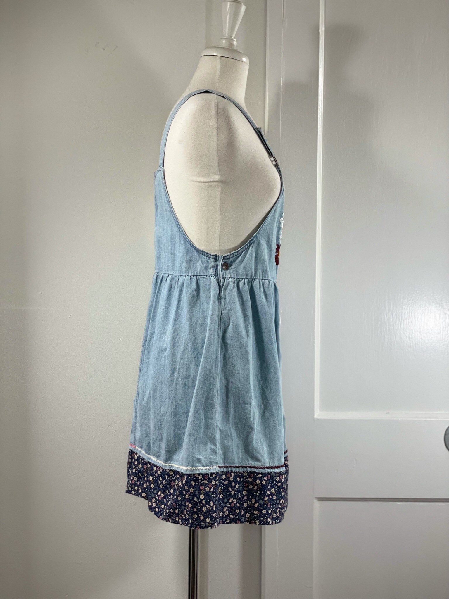 embroidered overall dress Cute Embroidered Overall Dress– The Cottagecore main image 0
