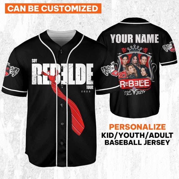 Personalize Soy Rebelde Tour Black And White Color, trending for all RBD fans Personalized Gift