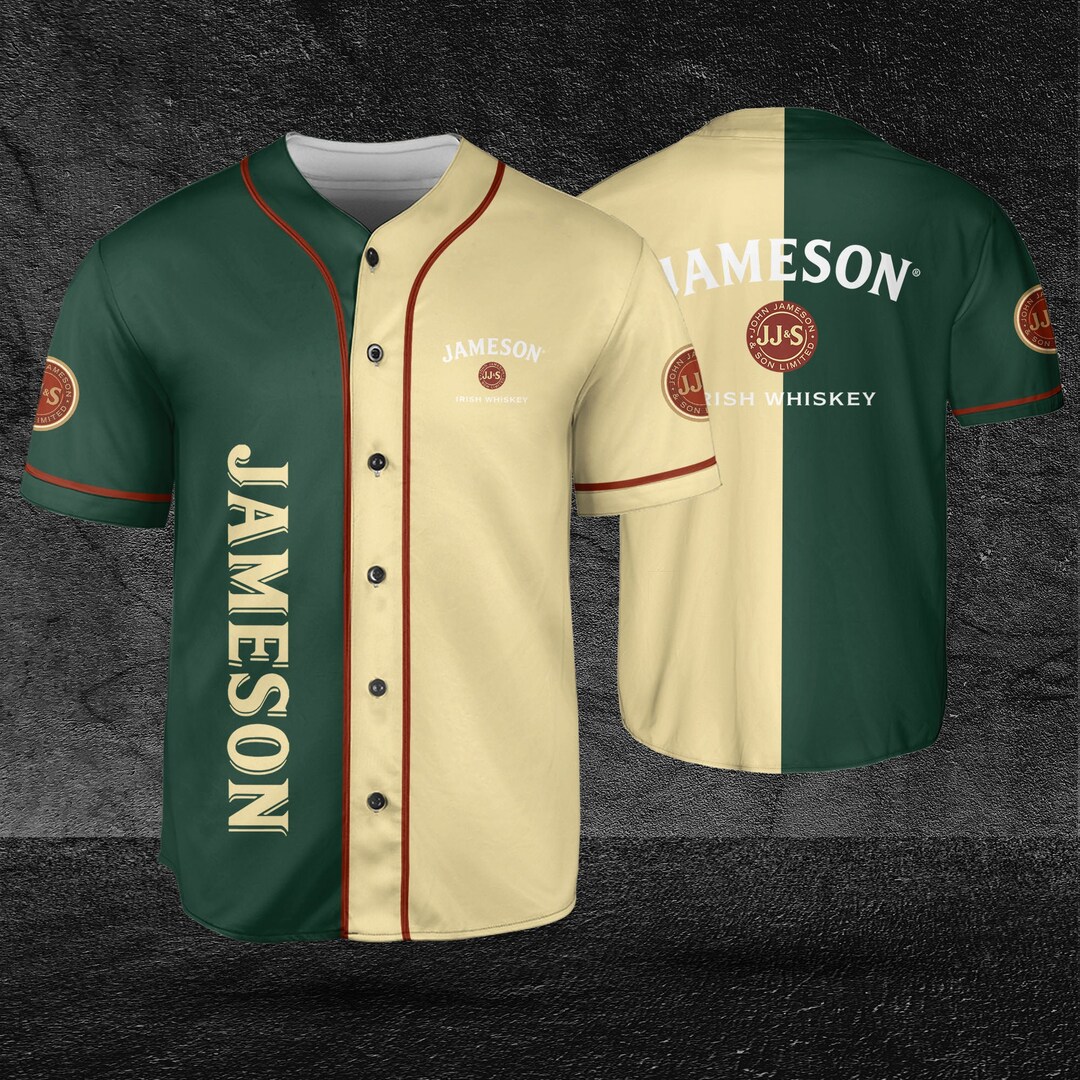 Jameson 2 Color Baseball Jersey Beer Lovers Jersey Vodka Etsy