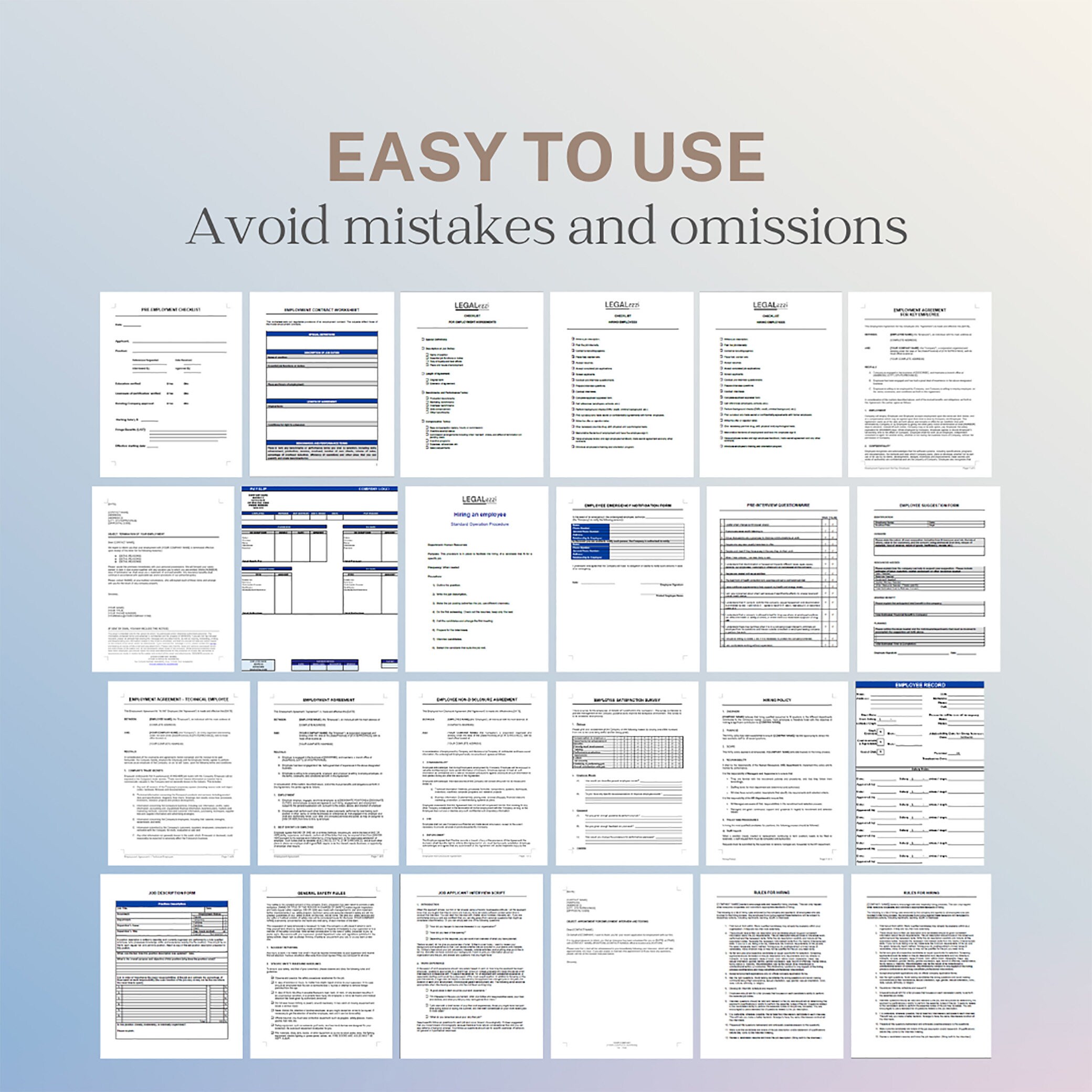 Hiring Manager Pack Example Comprehensive Employee Hiring Pack - Etsy