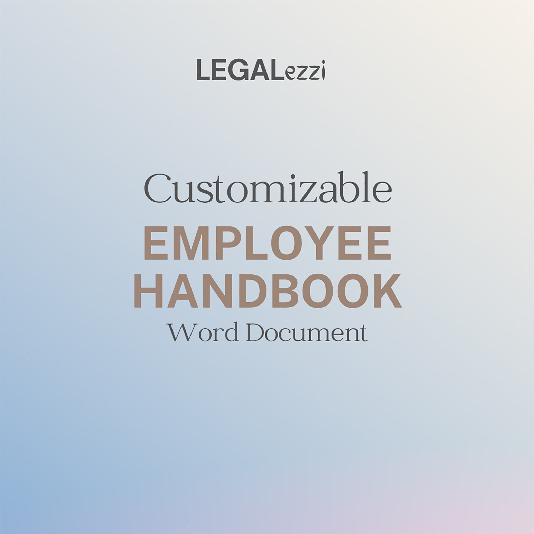 Comprehensive Employee Handbook Etsy