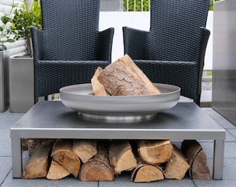 Braciere di design in acciaio inox “Lounge” (artigianato tedesco)