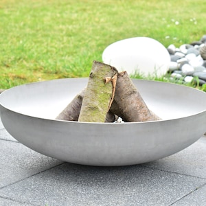 Stainless steel fire bowl &quot;Basic&quot; (German workmanship)