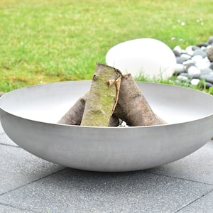 Stainless steel fire bowl "Basic" (German workmanship)