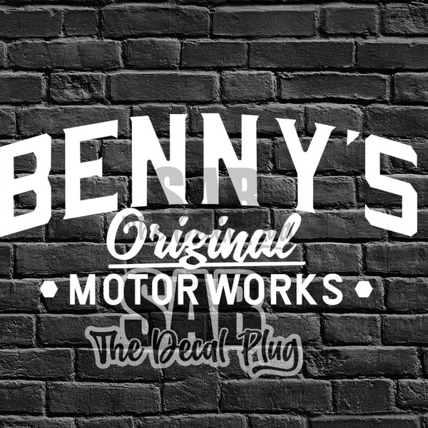 Benny's Original Motorworks Vinyl Decal | GTA Decal