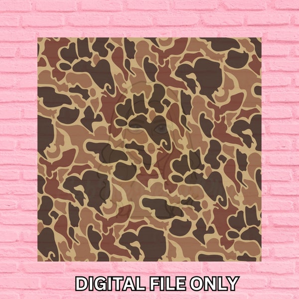 Old School Camo Background / Wallpaper - digital download - DIGITAL FILE ONLY