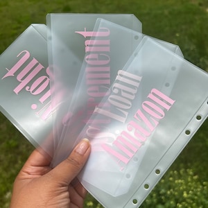 Zipperless Cash Envelopes; Cash Stuffing; Budget Binder Envelopes; Customized Envelopes