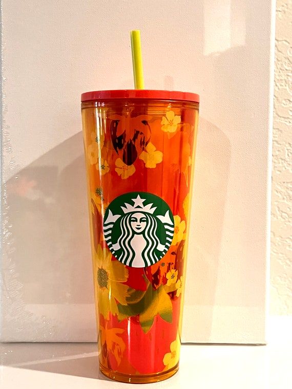 Starbucks Tumblr Summer Release 2022 Floral Strawberry Etsy