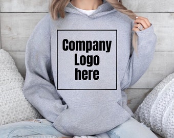 Business Logo Custom Men's Hoodie, Design your Hoodie , Custom Hoodies with logo, Personalized Hoodie, Custom Text Hoodie Gift