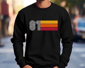 Custom 80s Sweatshirt – Retro Birth Year Pullover