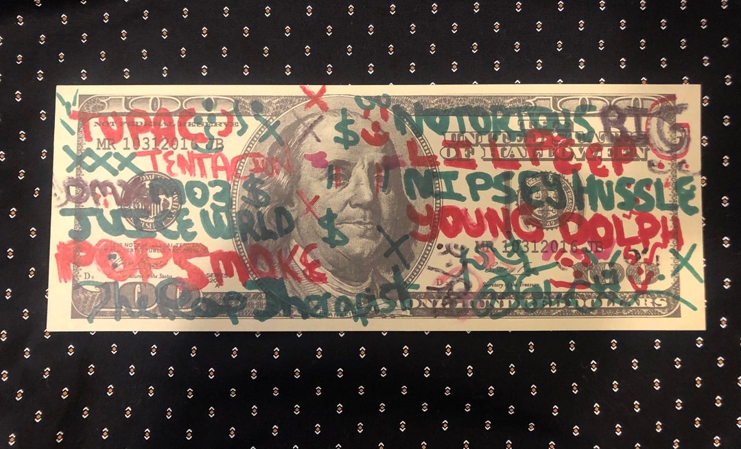 Rap Therapy Art Signed Blake Levine Pop Smoke Young Dolph Xxxtentacion Tupac Juice Wrld Etsy
