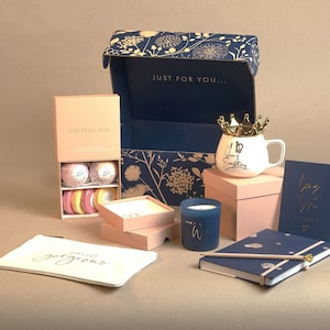 Royal Blue Glossy Gift Box 6x6x4inch for Gift Gifting, Wedding, Birthday 