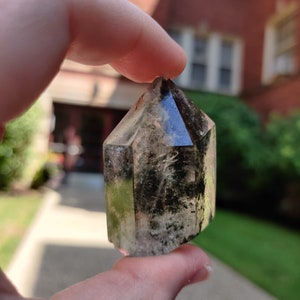 High Quality Garden Quartz/Lodolite Point