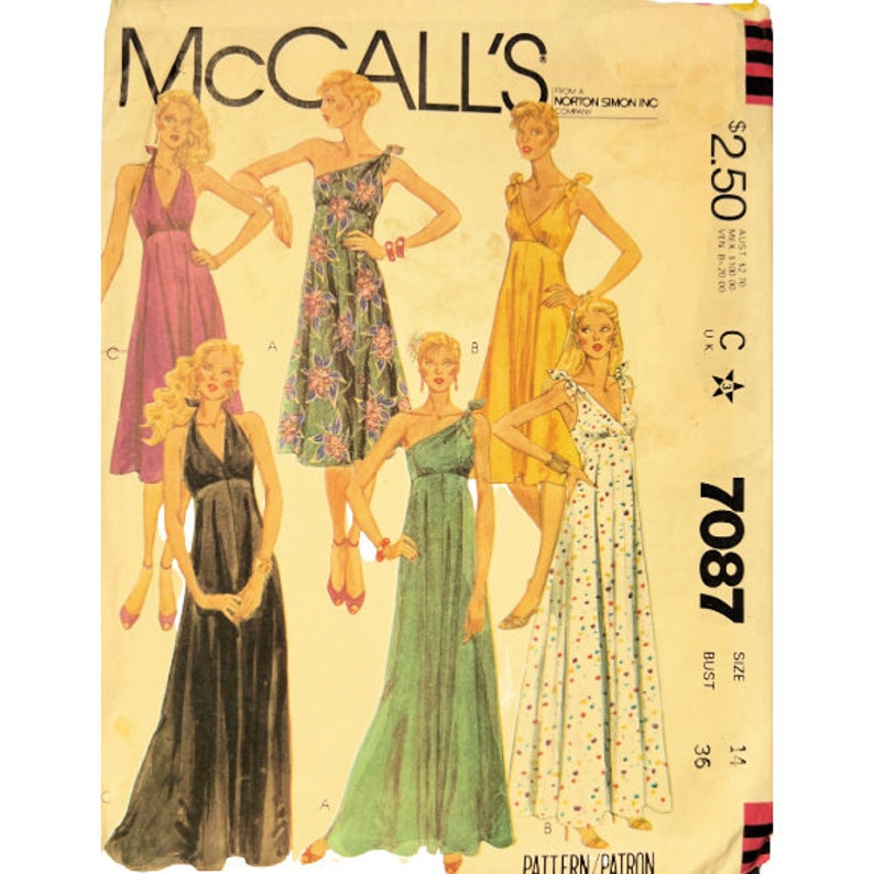 1980's McCall's Sundress and Culotte Dress Pattern - Bust 36
