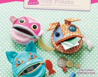 Straight Stitch Society - Feed the Animals Coin Purses