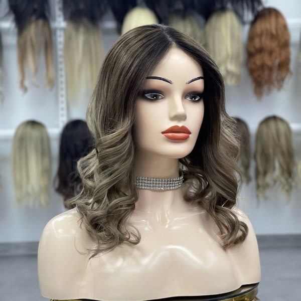 Toppers de Cabello Humano Para Mujer Encaje Toppers Frontales Remy Hair ombre color 24'' 150 gr pedido personalizado
