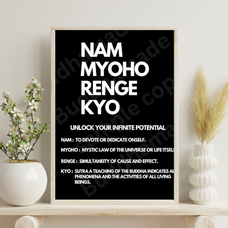 Nam Myoho Renge Kyo - Etsy