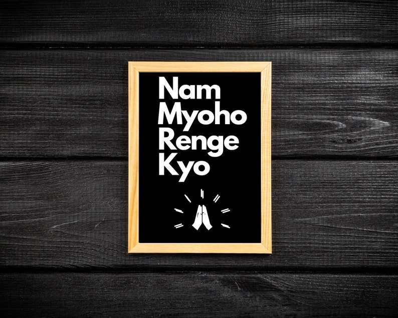 Nam Myoho Renge Kyo Printable Wall Art and Mobile Wallpaper in - Etsy