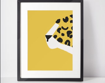 Printable Wall Art, Pop art, Jaguar, Wall Decor, Art Prints, Jaguar print, Safari, Artwork, Digital Download, Minimalist print, Abstract art